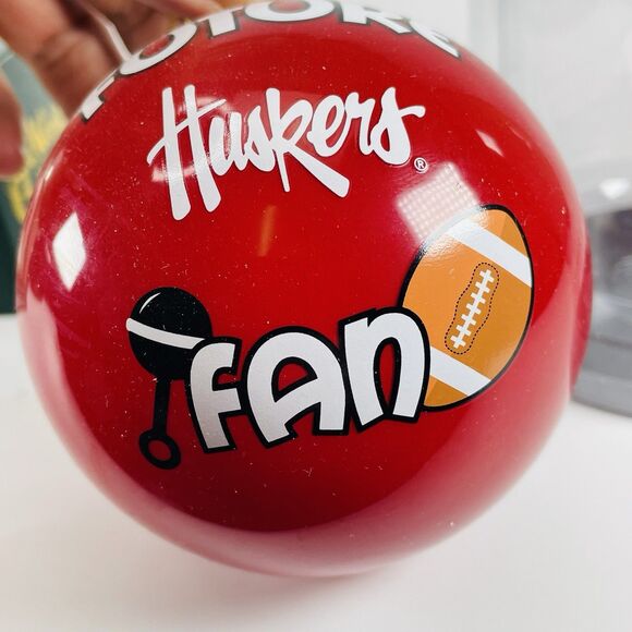 Nebraska Cornhuskers Huskers Future Fan Large 4 inch Glass Ball Ornament Memory - Picture 4 of 6